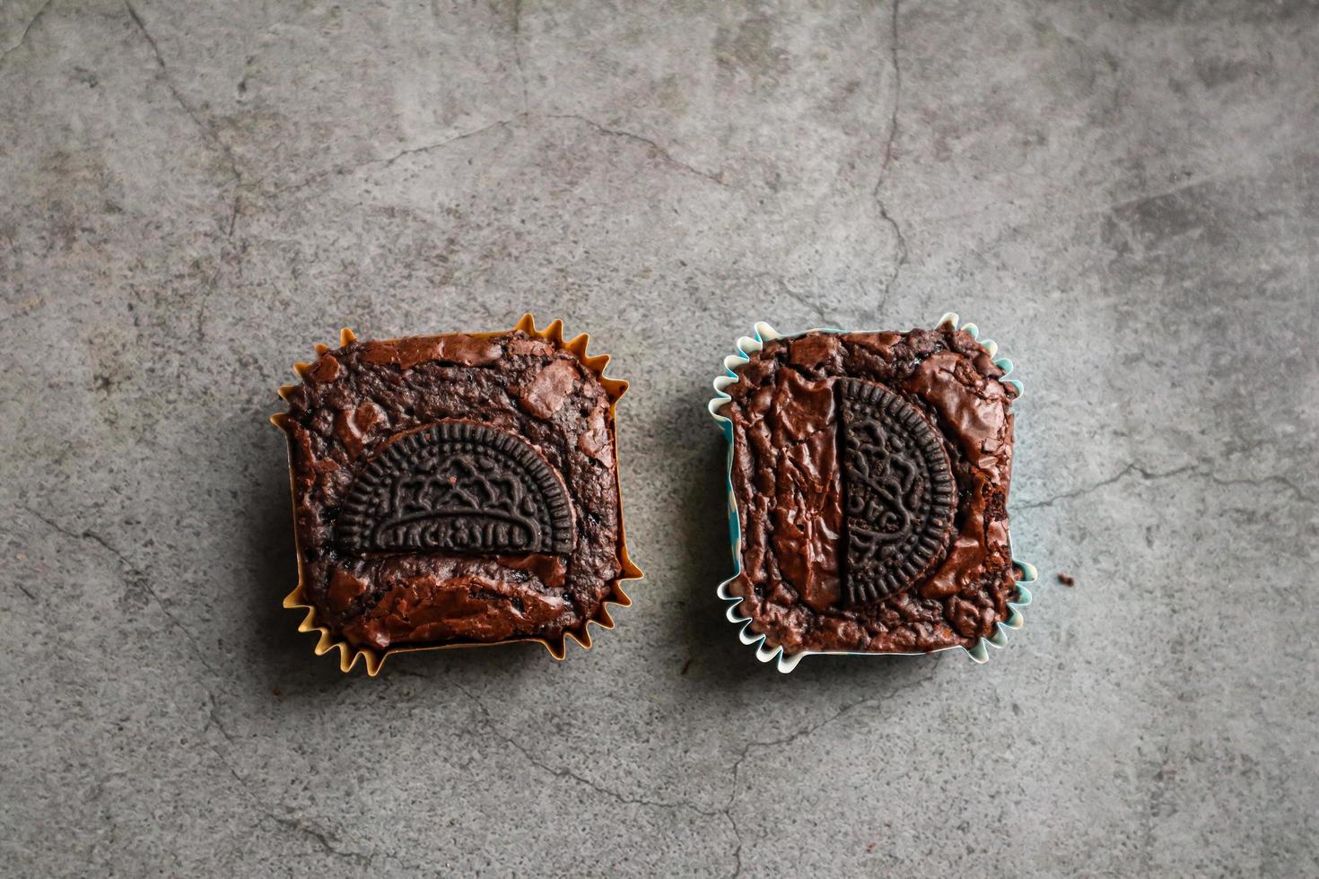 Close up of brownies photo