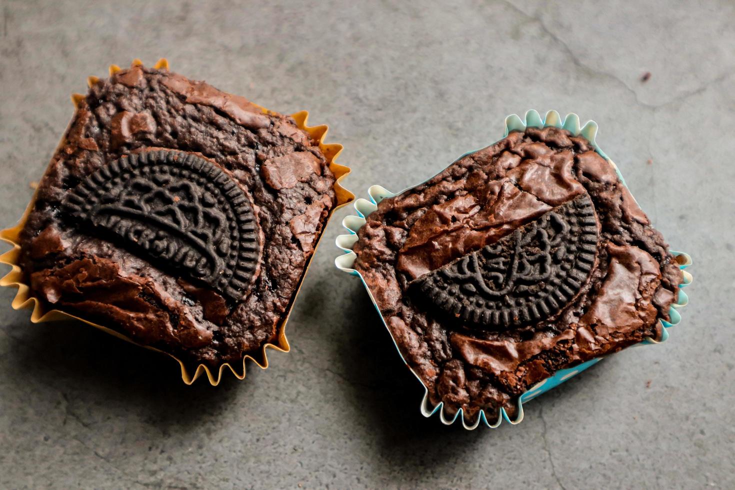 Close up of brownies photo