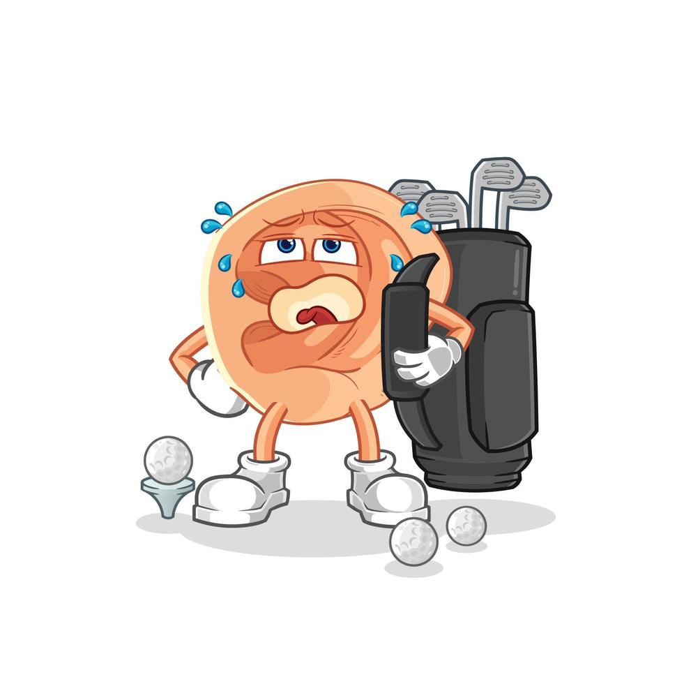 ear cartoon character vector