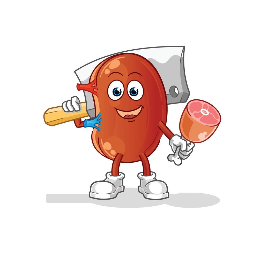 kidney cute vector