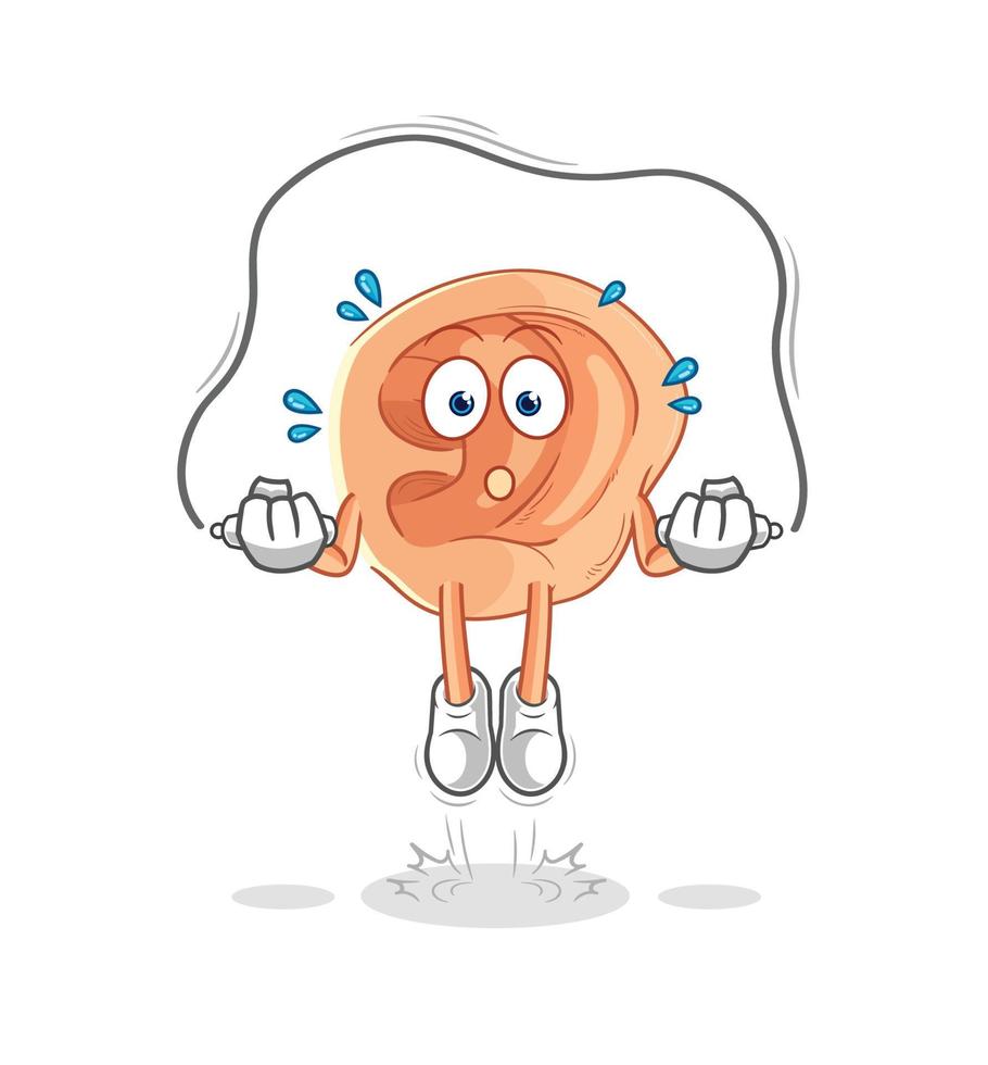 ear cartoon character vector