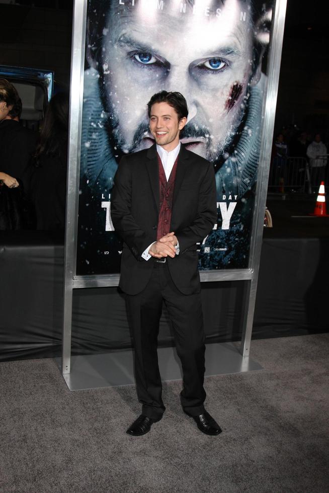 LOS ANGELES, JAN 11 - Jackson Rathbone arrives at The Grey Premiere at Regal Theater at LA Live on January 11, 2012 in Los Angeles, CA photo