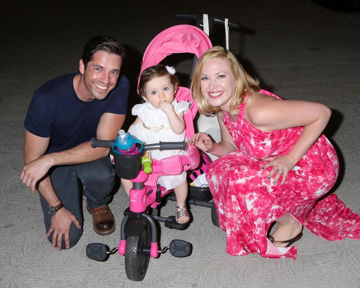 LOS ANGELES, SEP 24 - Scott Bailey, Amelie Irene Bailey, Adrienne Frantz at the 5th Annual Red Carpet Safety Awareness Event at the Sony Picture Studios on September 24, 2016 in Culver City, CA photo