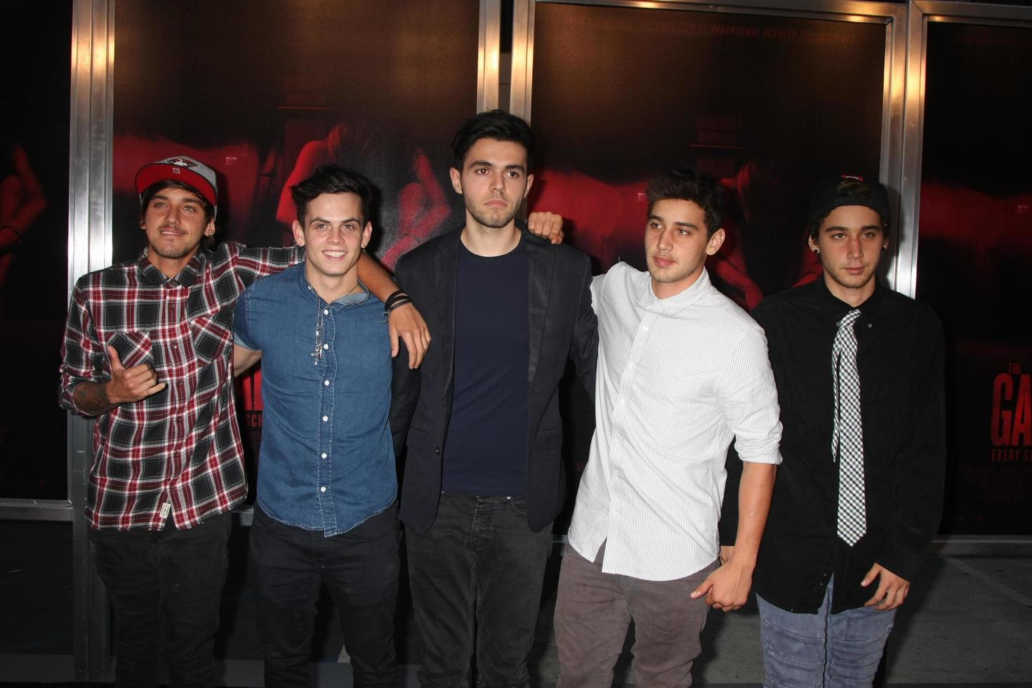 LOS ANGELES, JUL 7 - The Janoskians at the The Gallows Premiere at the Hollywood High School on July 7, 2015 in Los Angeles, CA photo