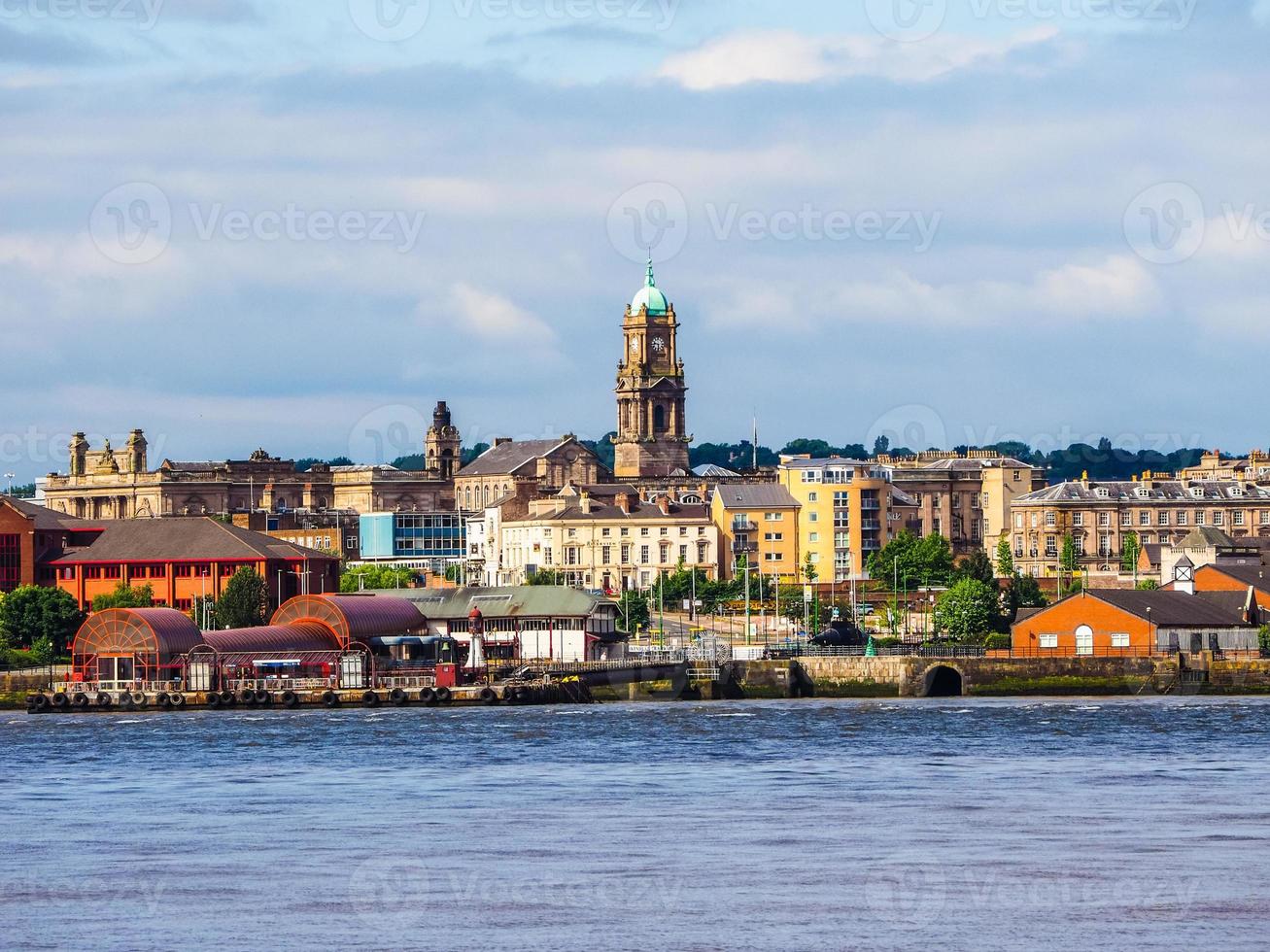 HDR View of Birkenhead in Liverpool photo