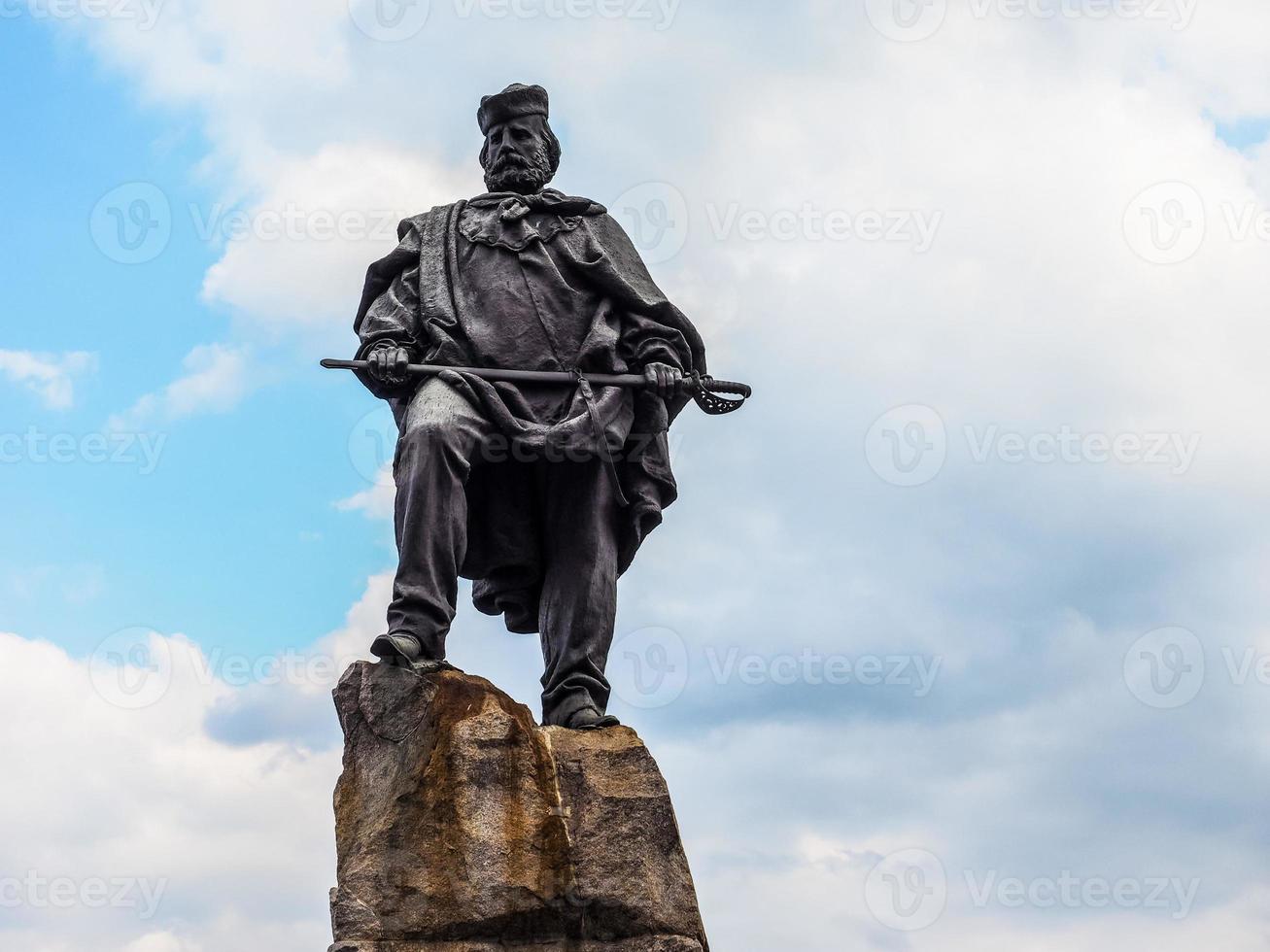 HDR Garibaldi monument in Turin photo