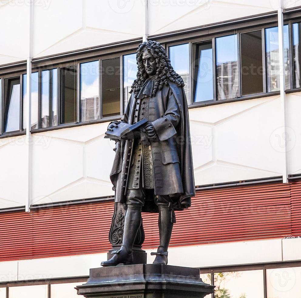 HDR Leibniz Denkmal Leipzig photo