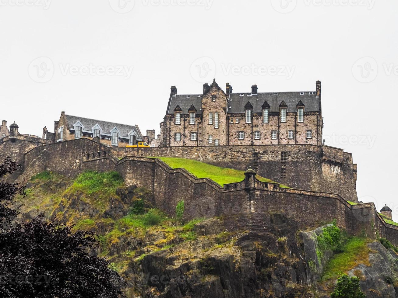 hdr castillo de edimburgo en escocia foto