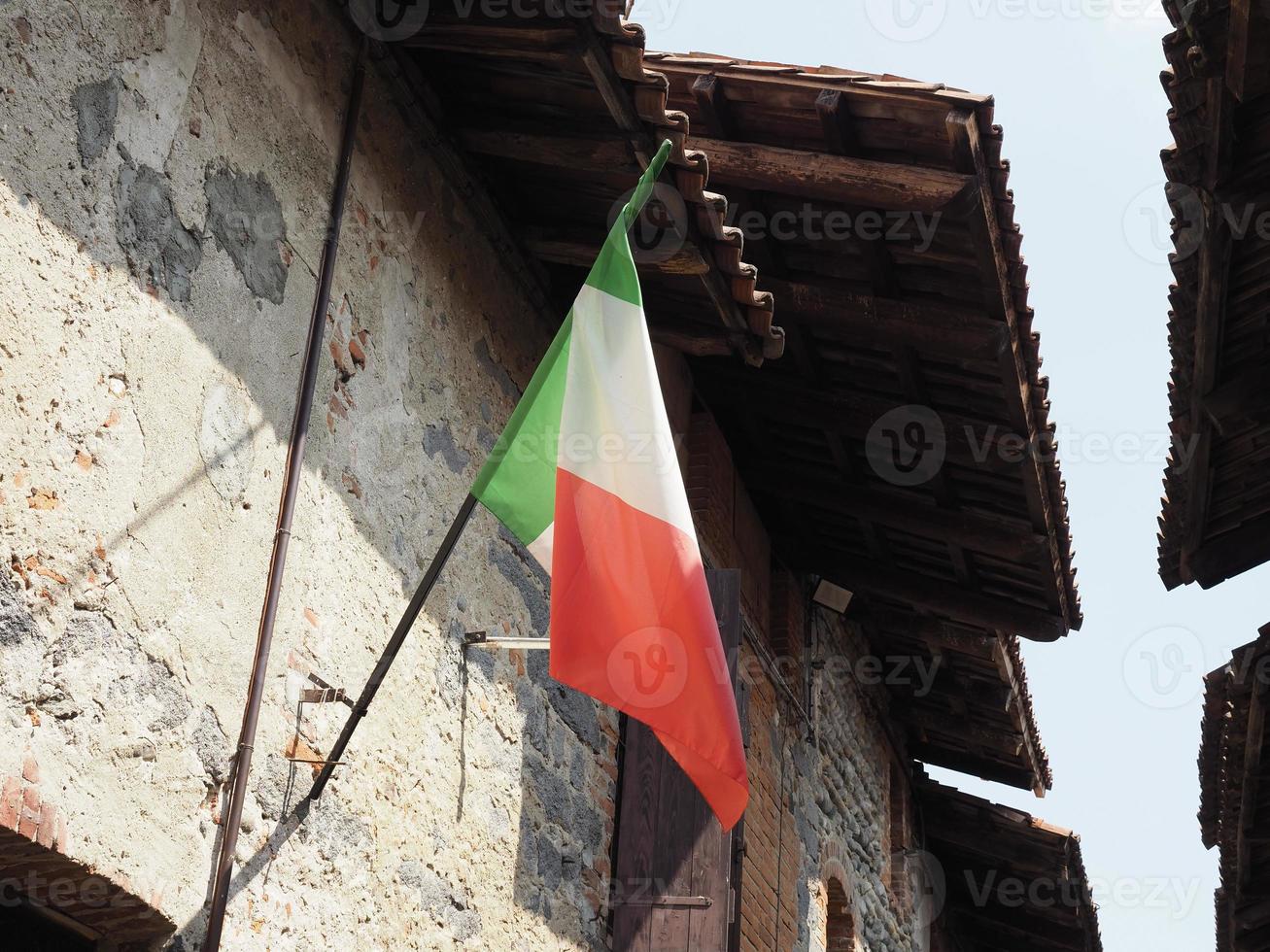 bandera italiana de italia foto