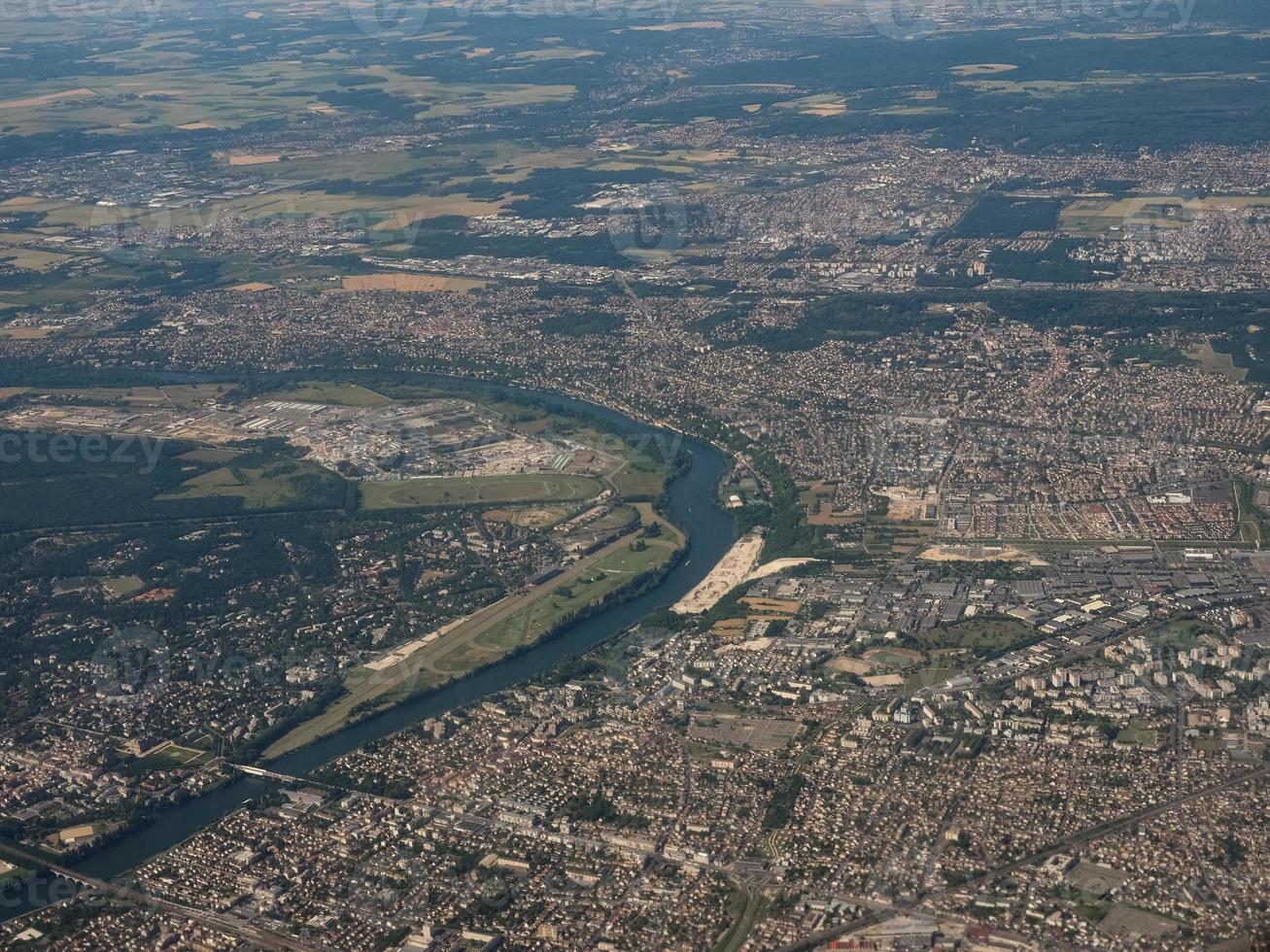 vista aérea de paris foto