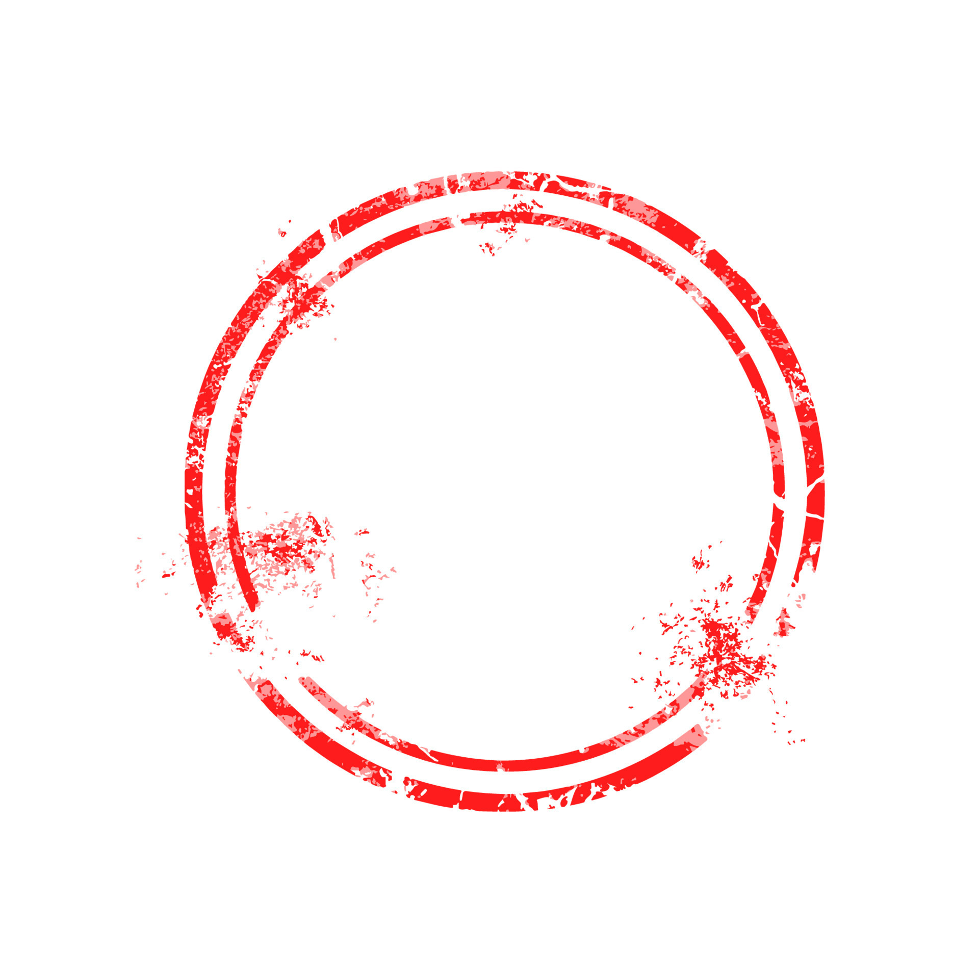 red circle rubber stamp with blank space vector illustration isolated