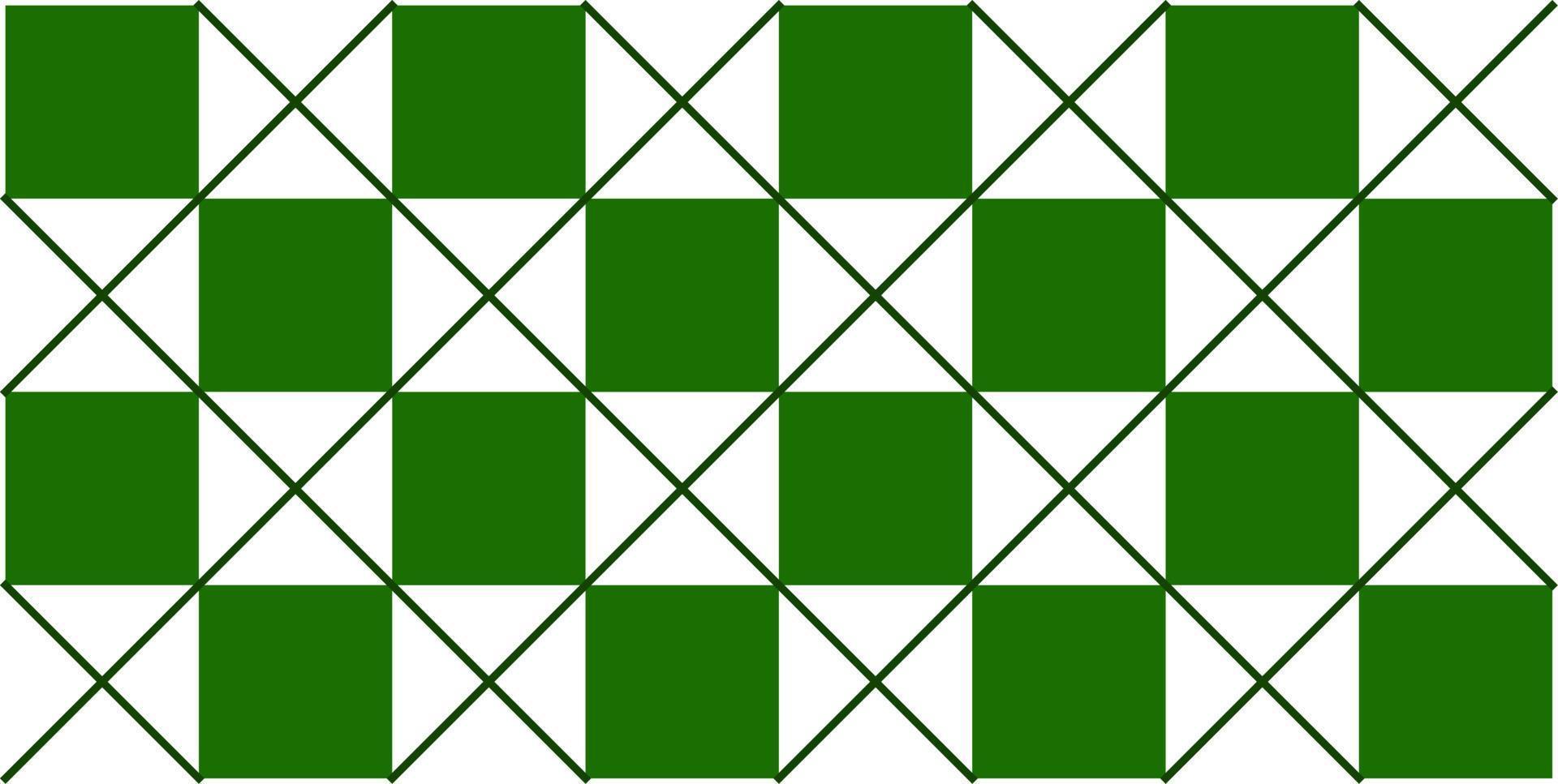 Checkered vector seamless texture. Green pattern in a box. Checkered background.