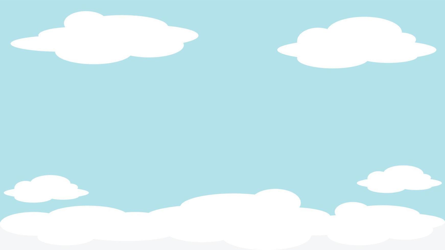 clouds in the sky bright day vector