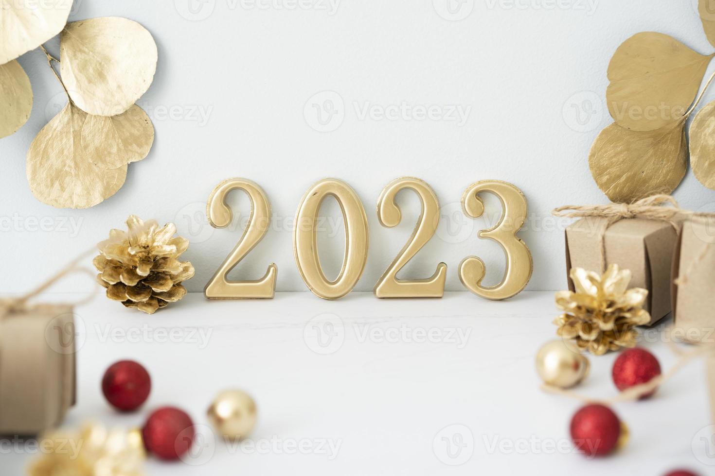 New year 2023 holidays card photo