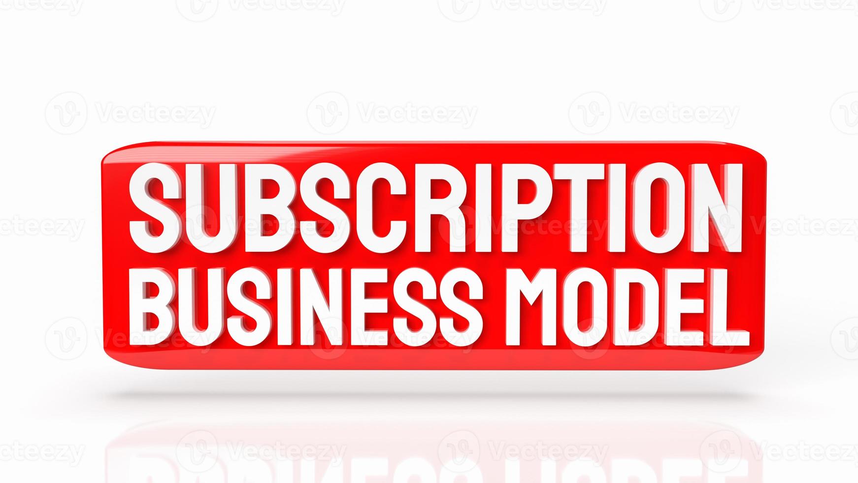 The  subscription business model word for business concept 3d rendering photo