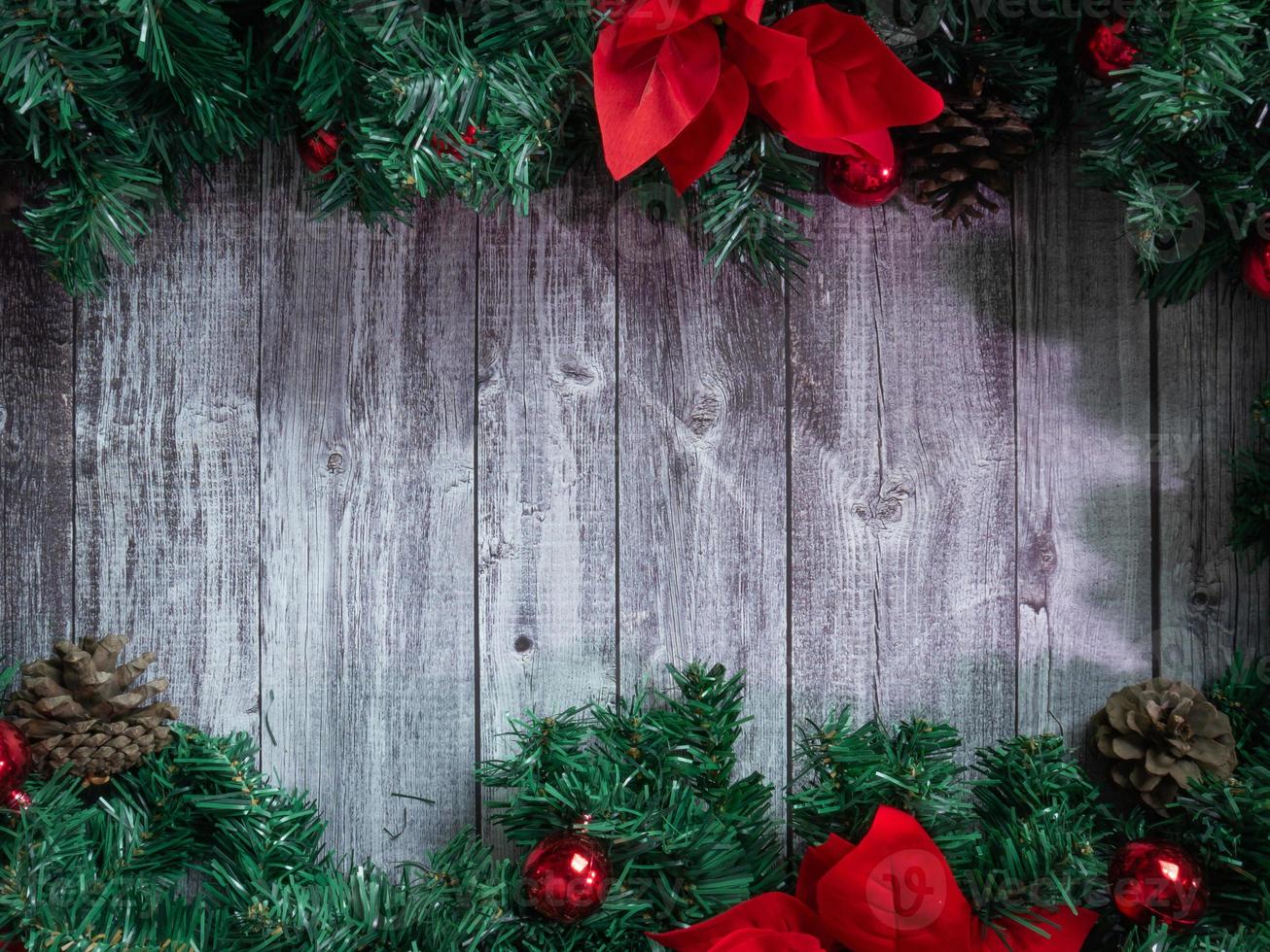 fondo de madera para el concepto de navidad o celebración foto