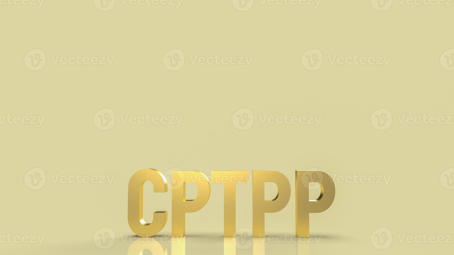 The cptpp or Comprehensive and Progressive Agreement for Trans Pacific Partnership 3d rendering for background photo