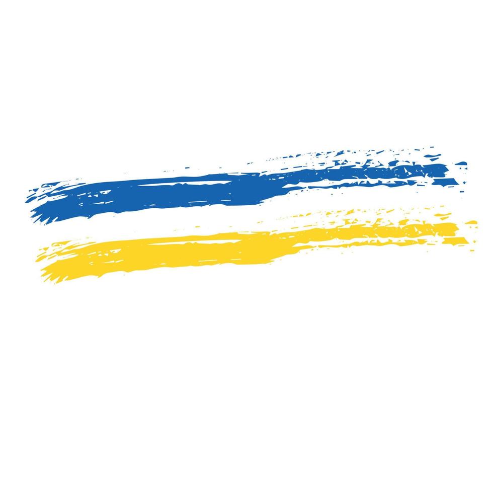 Ukraine flag. Flag of Ukraine. National symbol. Crisis in Ukraine concept. Vector illustration isolated on white. Stand with Ukraine