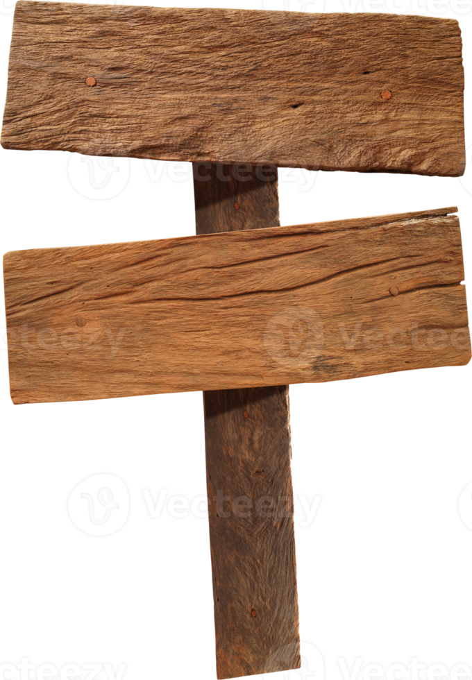 Wooden sign isolated png