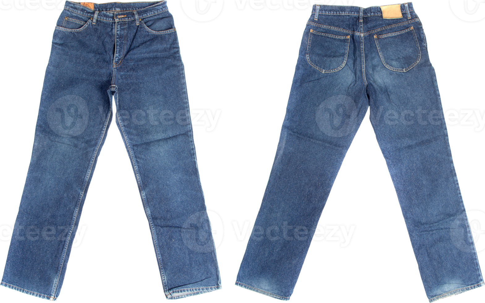 jeans delante y detrás aislados png