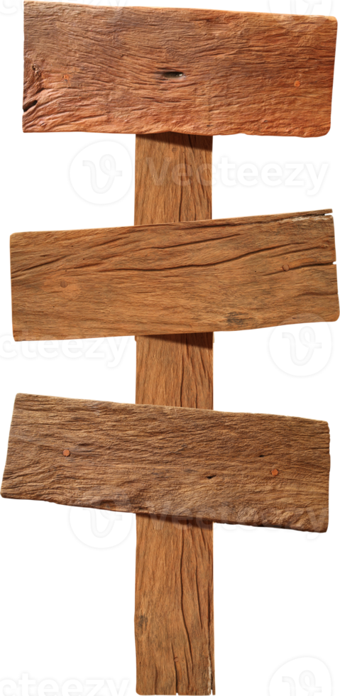 Wooden sign isolated png