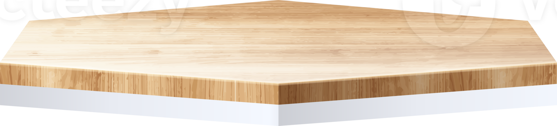 Wooden product display podium png