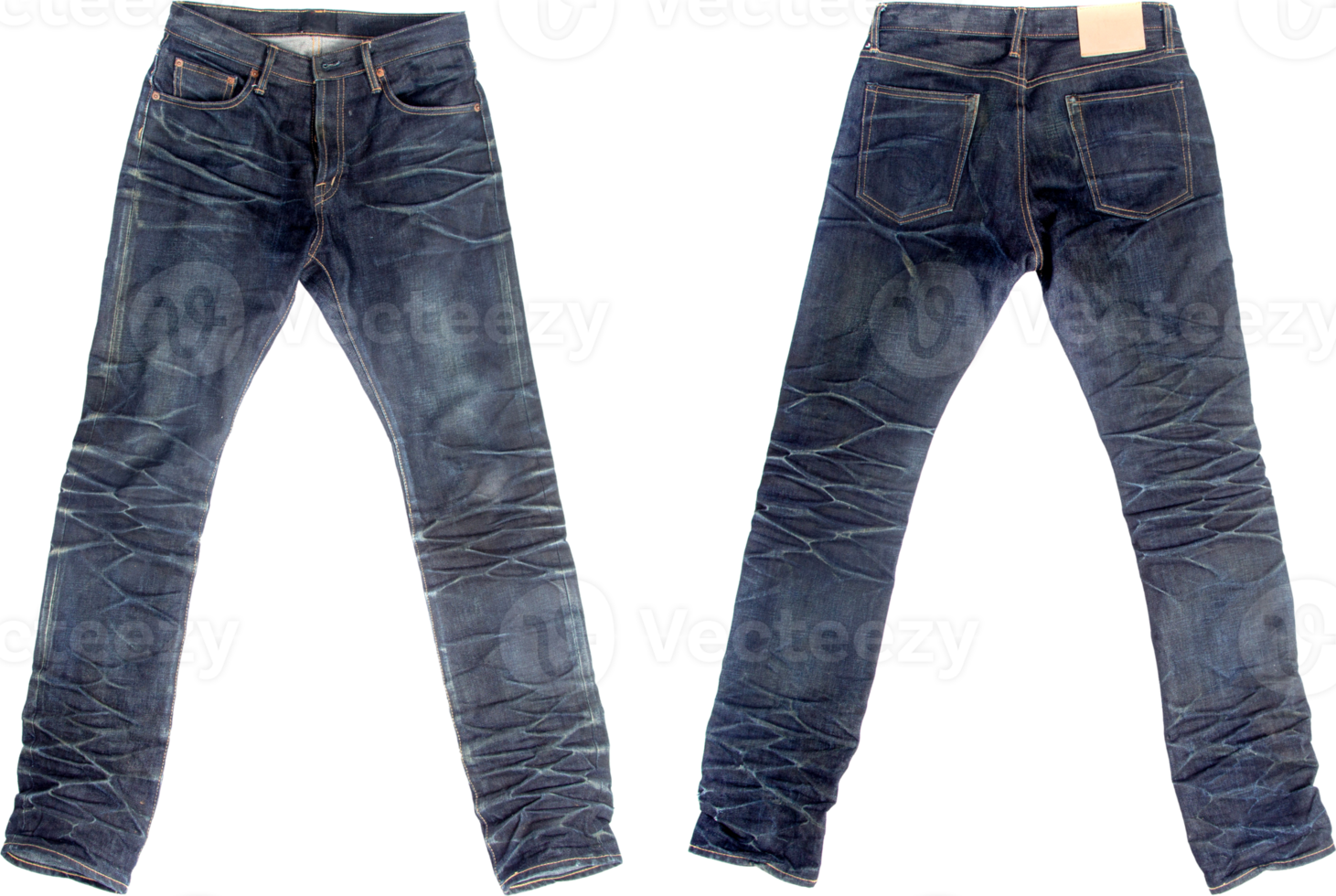 jeans delante y detrás aislados png