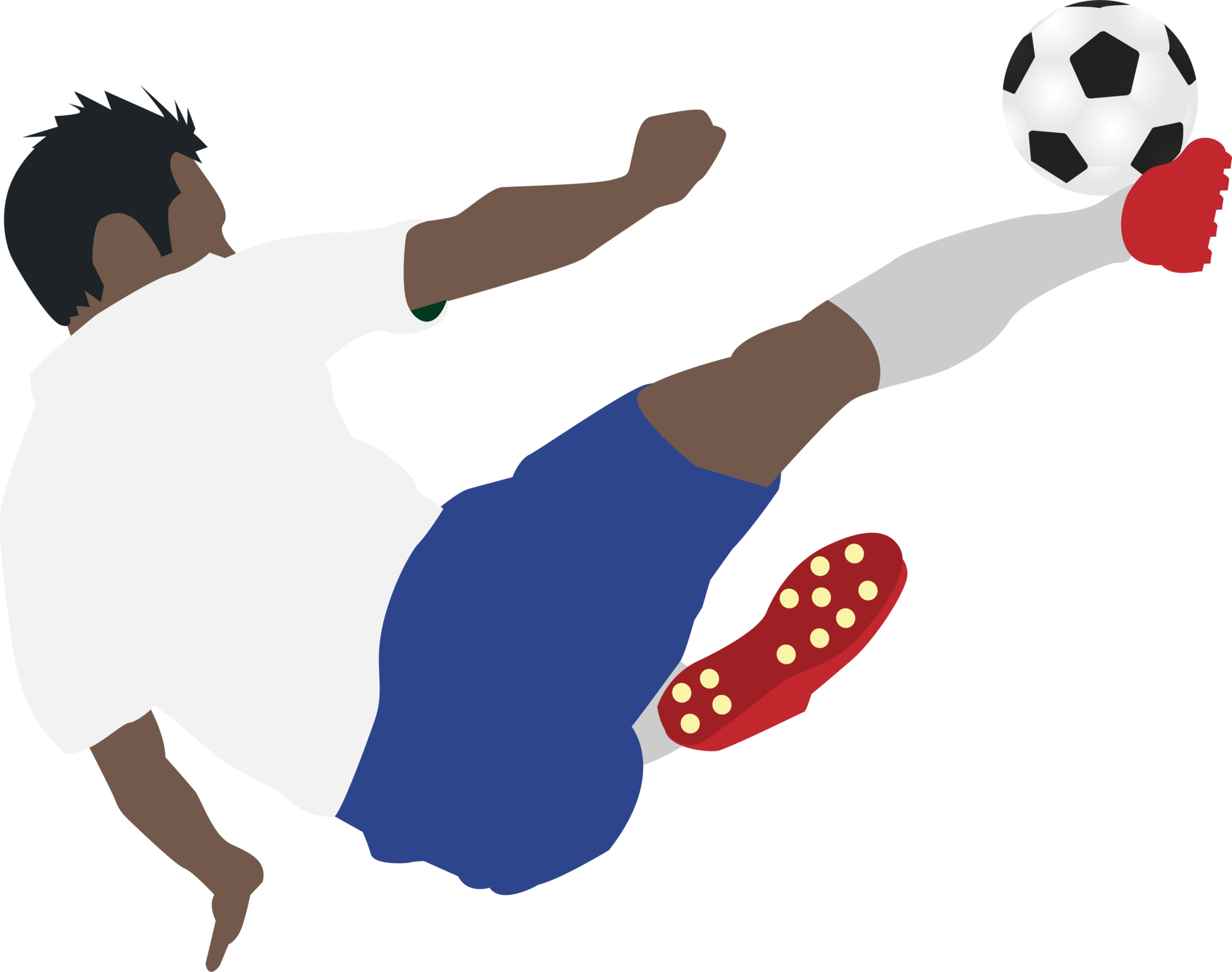 Jogador de futebol, desenho de jogador de futebol, esporte, braço png