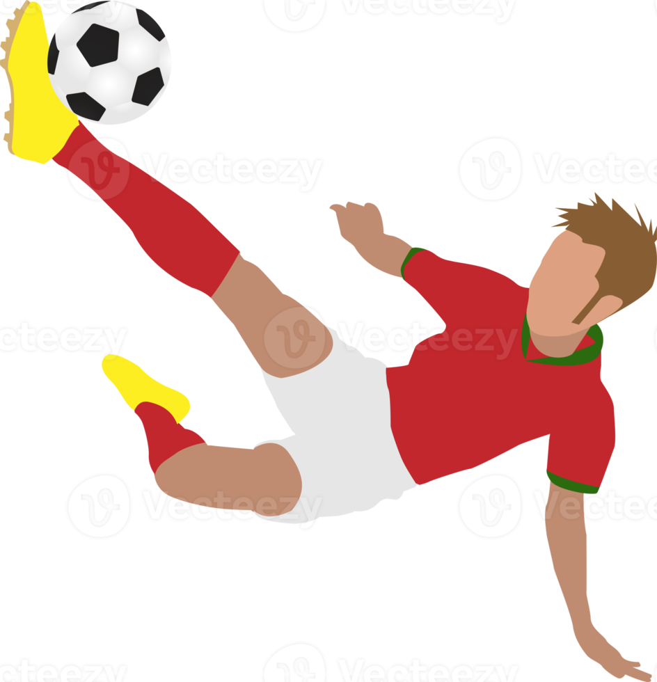 Free hombre de jugador de fútbol de dibujos animados en acción 10135628 PNG  with Transparent Background