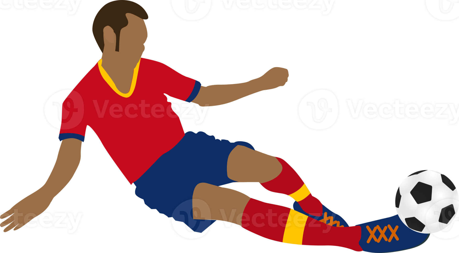 Cartoon football soccer player man in action 10135631 PNG