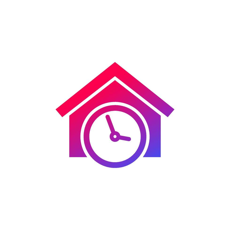 house booking time icon, vector