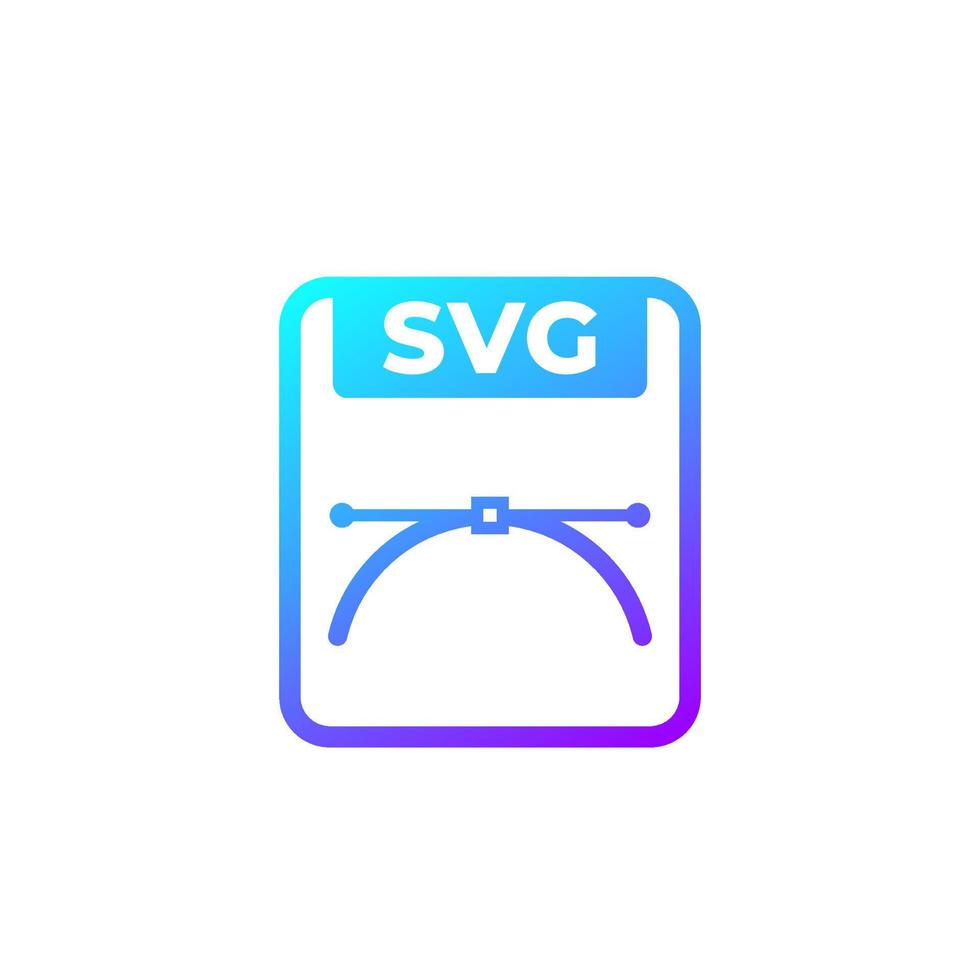 svg file, scalable vector graphics format icon