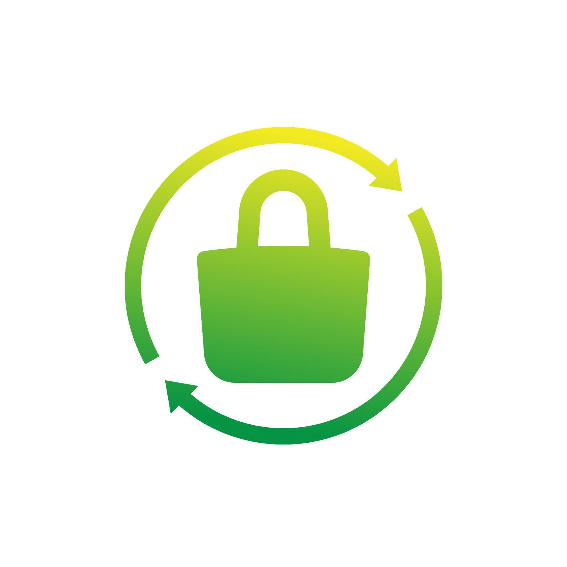 Recycle plastic bag icon on white 10136280 Vector Art at Vecteezy