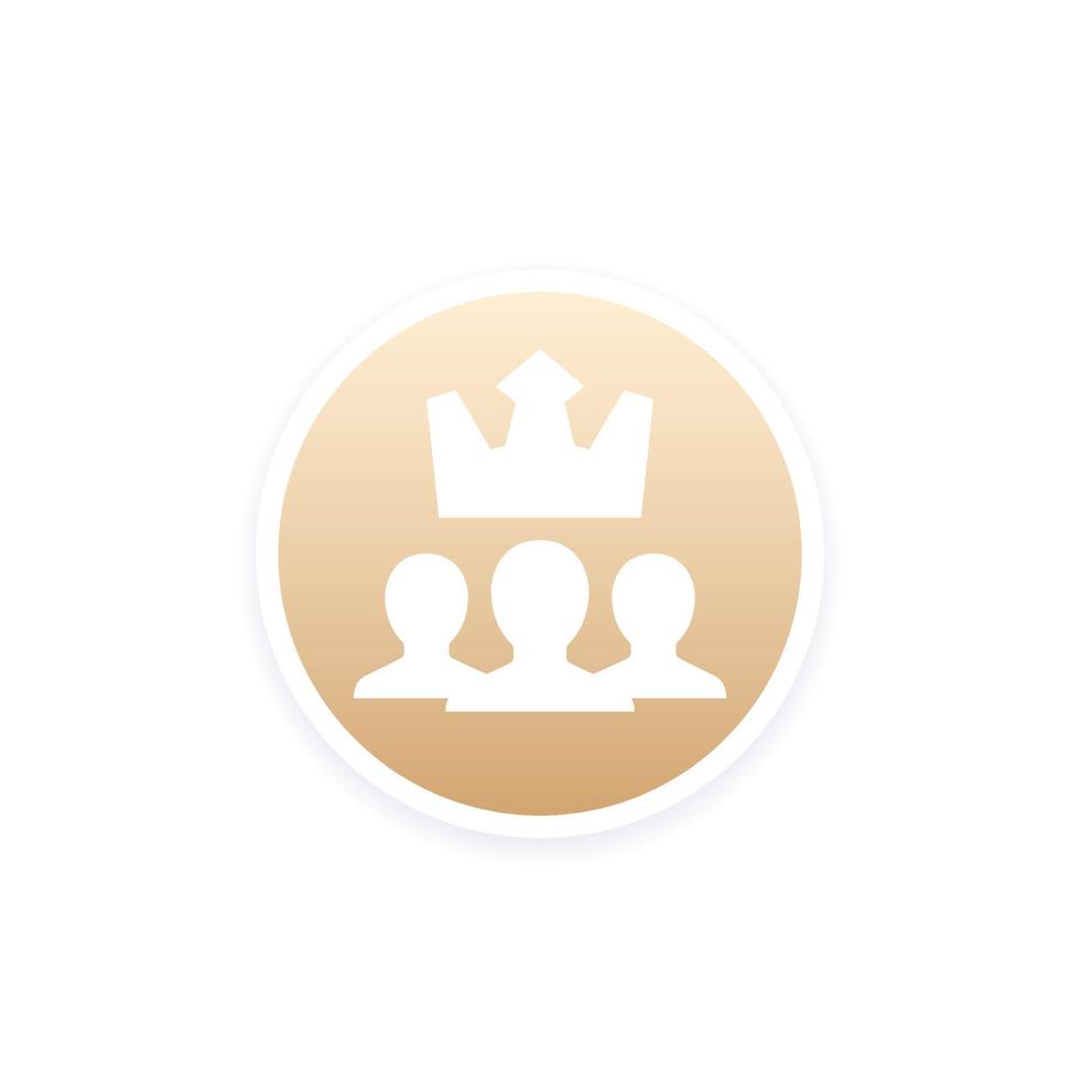 VIP members icon for web vector