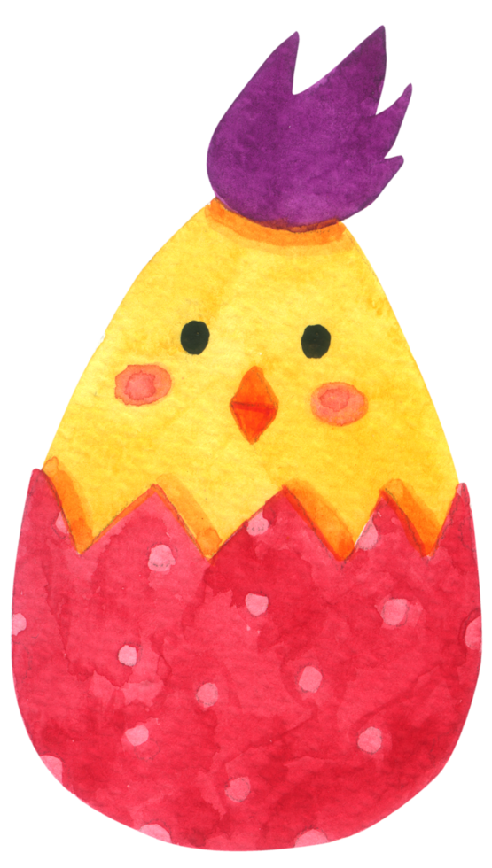 pollo dibujos animados lindo acuarela png