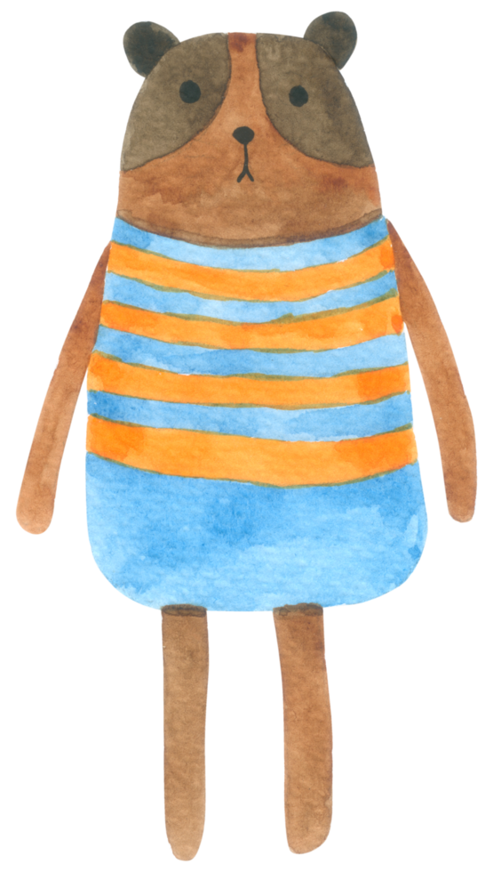 Bear cartoon cute watercolor png