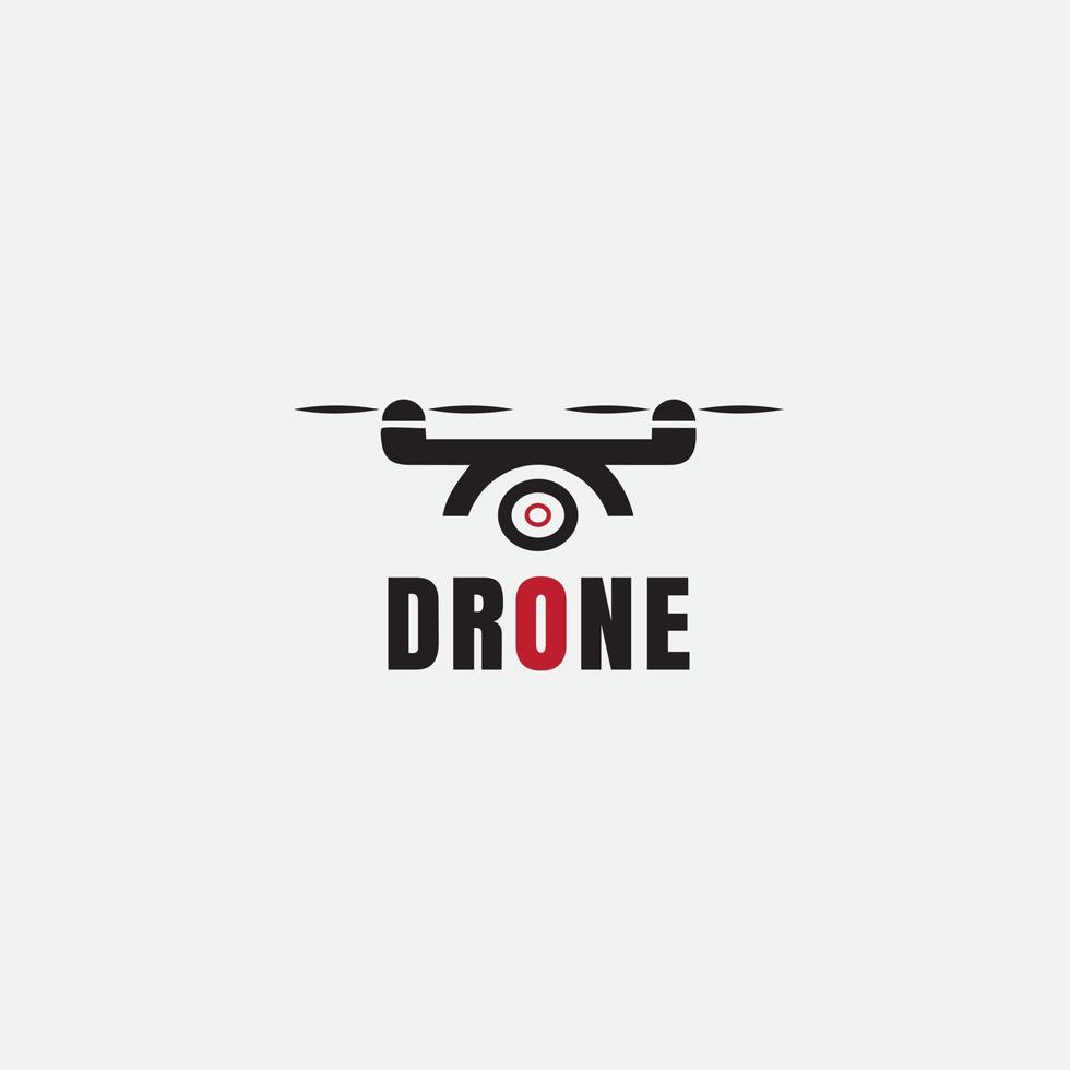 Drone logo design vector illustration