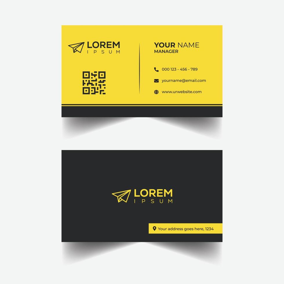 Colorful Business Card  Design Vector Template Free Downloaded