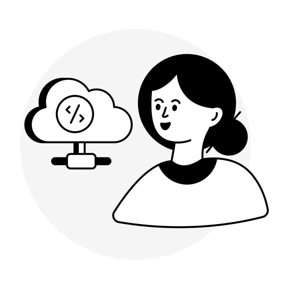 Editable design icon of coding vector