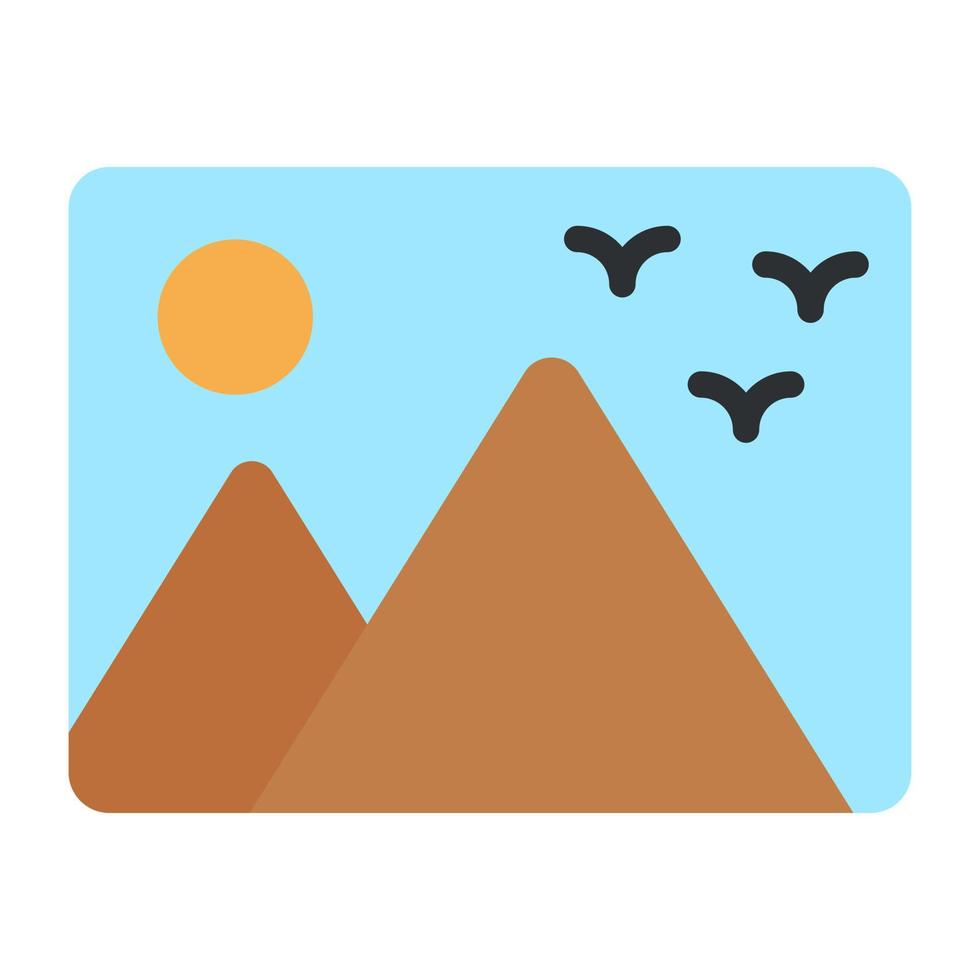 Beautiful design icon of landscape vector