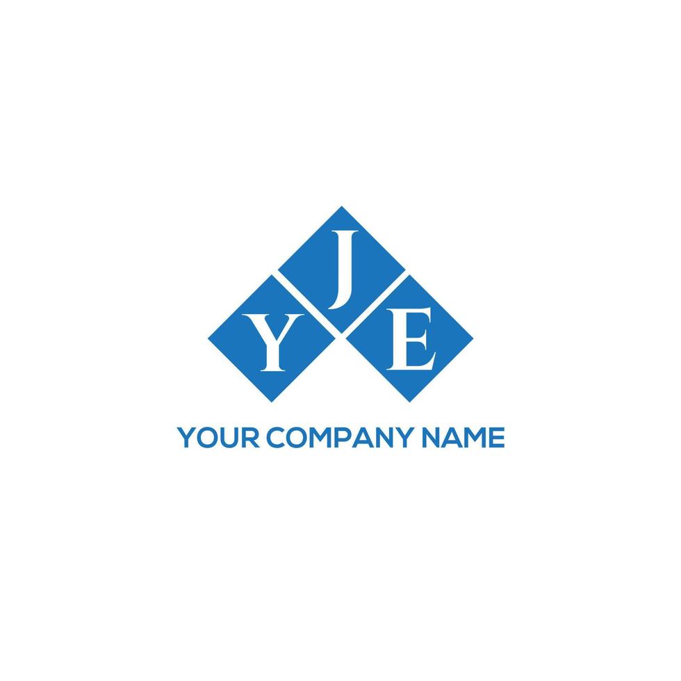 YJE creative initials letter logo concept. YJE letter design.YJE letter logo design on WHITE background. YJE creative initials letter logo concept. YJE letter design. vector