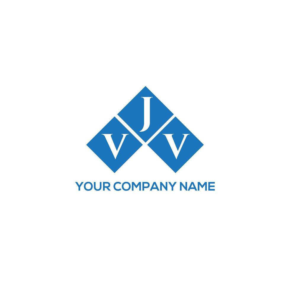 VJV letter logo design on WHITE background. VJV creative initials letter logo concept. VJV letter design. vector