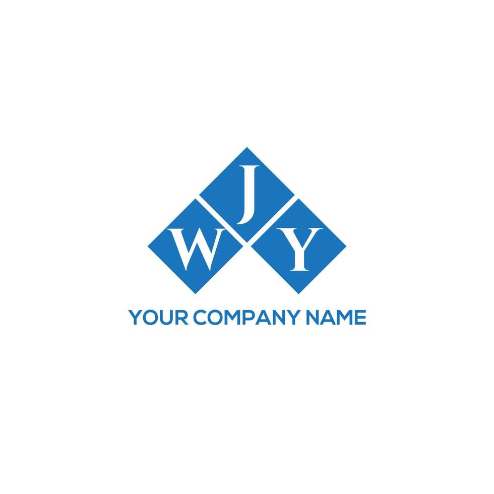 WJY letter logo design on WHITE background. WJY creative initials letter logo concept. WJY letter design. vector