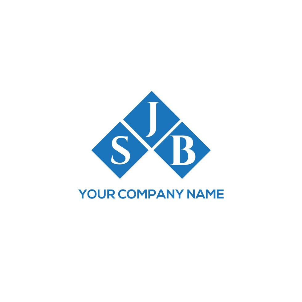 SJB letter logo design on WHITE background. SJB creative initials letter logo concept. SJB letter design. vector