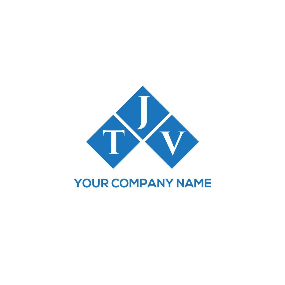 diseño de logotipo de letra tjv sobre fondo blanco. concepto de logotipo de letra de iniciales creativas tjv. diseño de letra tjv. vector