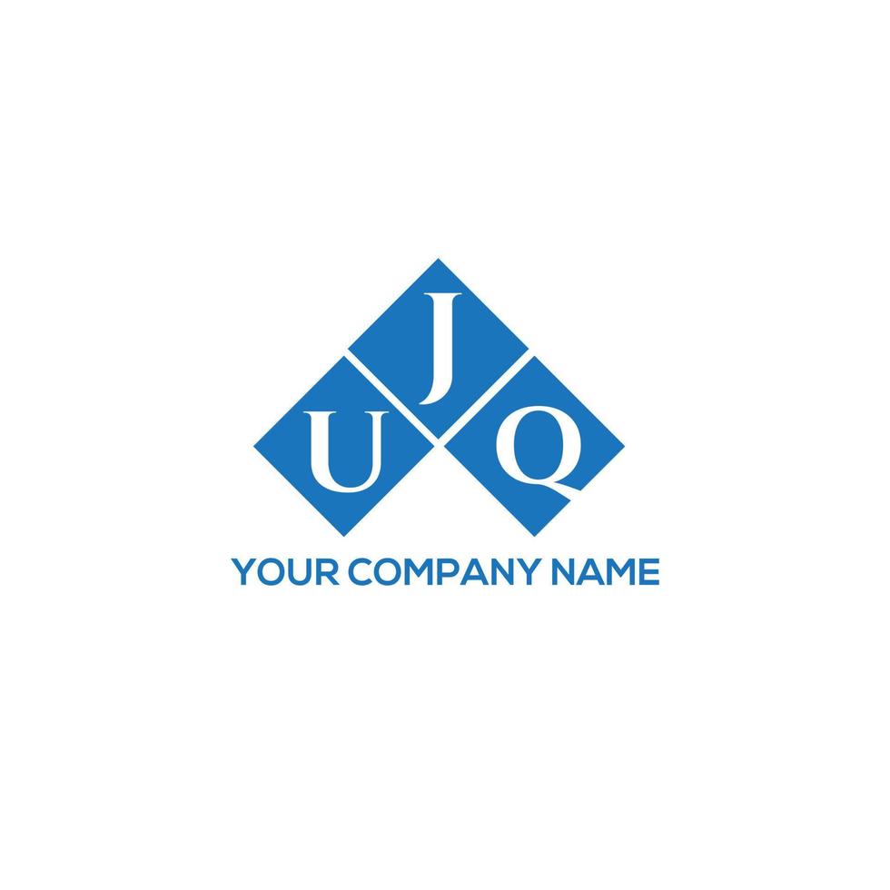 UJQ creative initials letter logo concept. UJQ letter design.UJQ letter logo design on WHITE background. UJQ creative initials letter logo concept. UJQ letter design. vector