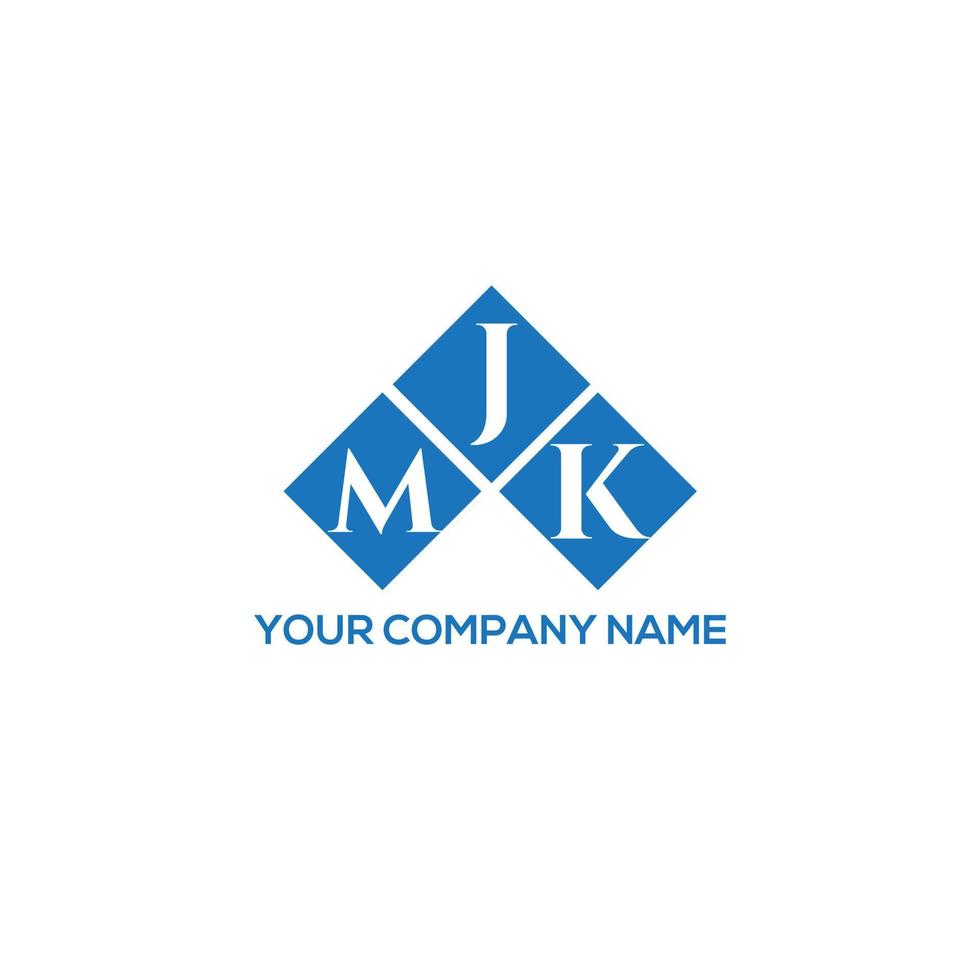 diseño de logotipo de letra mjk sobre fondo blanco. concepto de logotipo de letra de iniciales creativas mjk. diseño de letras mjk. vector