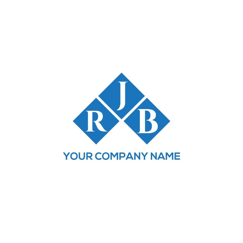 RJB letter logo design on WHITE background. RJB creative initials letter logo concept. RJB letter design. vector