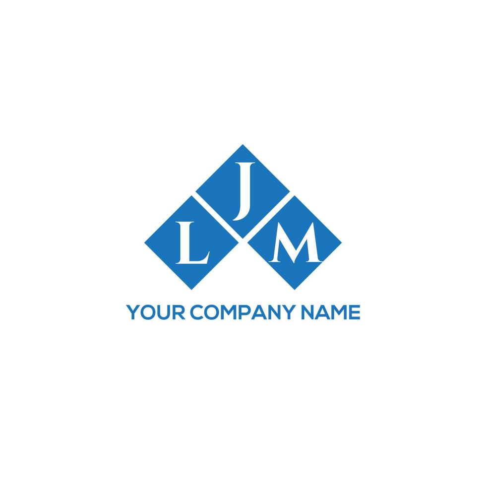 LJM letter logo design on WHITE background. LJM creative initials letter logo concept. LJM letter design. vector