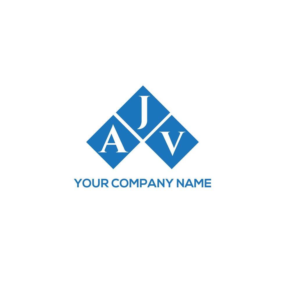 AJV creative initials letter logo concept. AJV letter design.AJV letter logo design on WHITE background. AJV creative initials letter logo concept. AJV letter design. vector